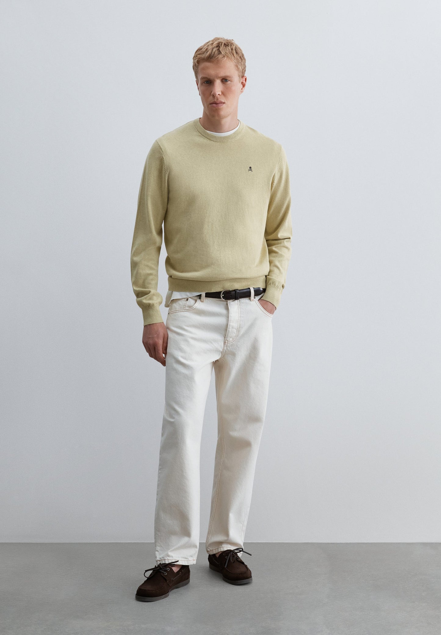 COTTON KNIT BLEND SWEATER