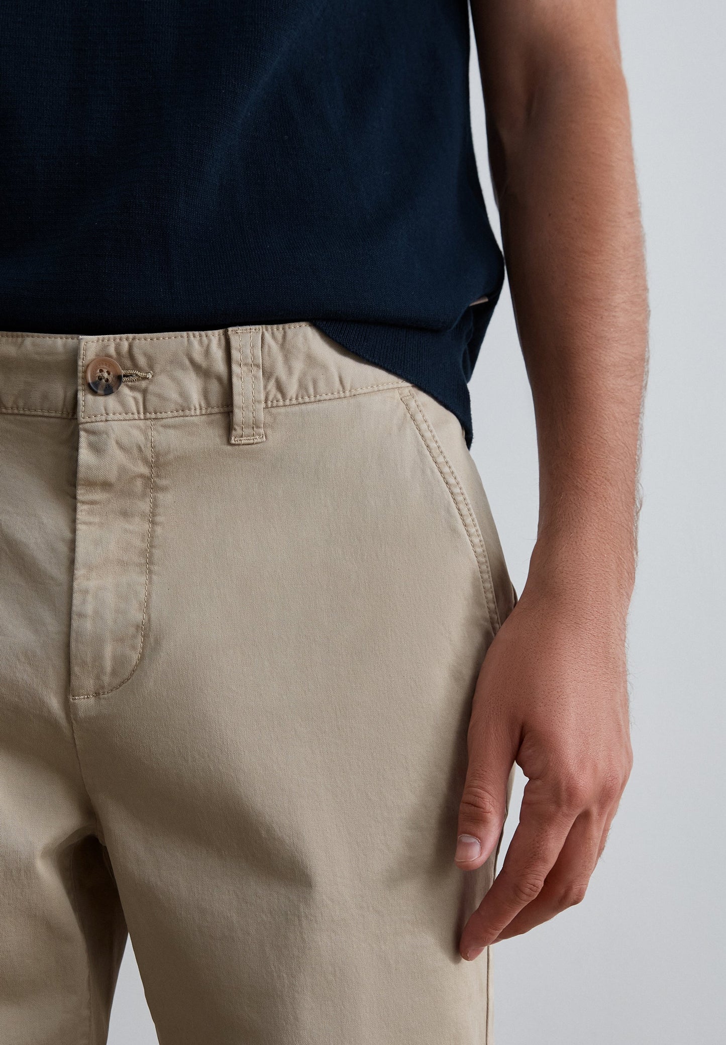 RELAXED FIT CHINO TROUSERS