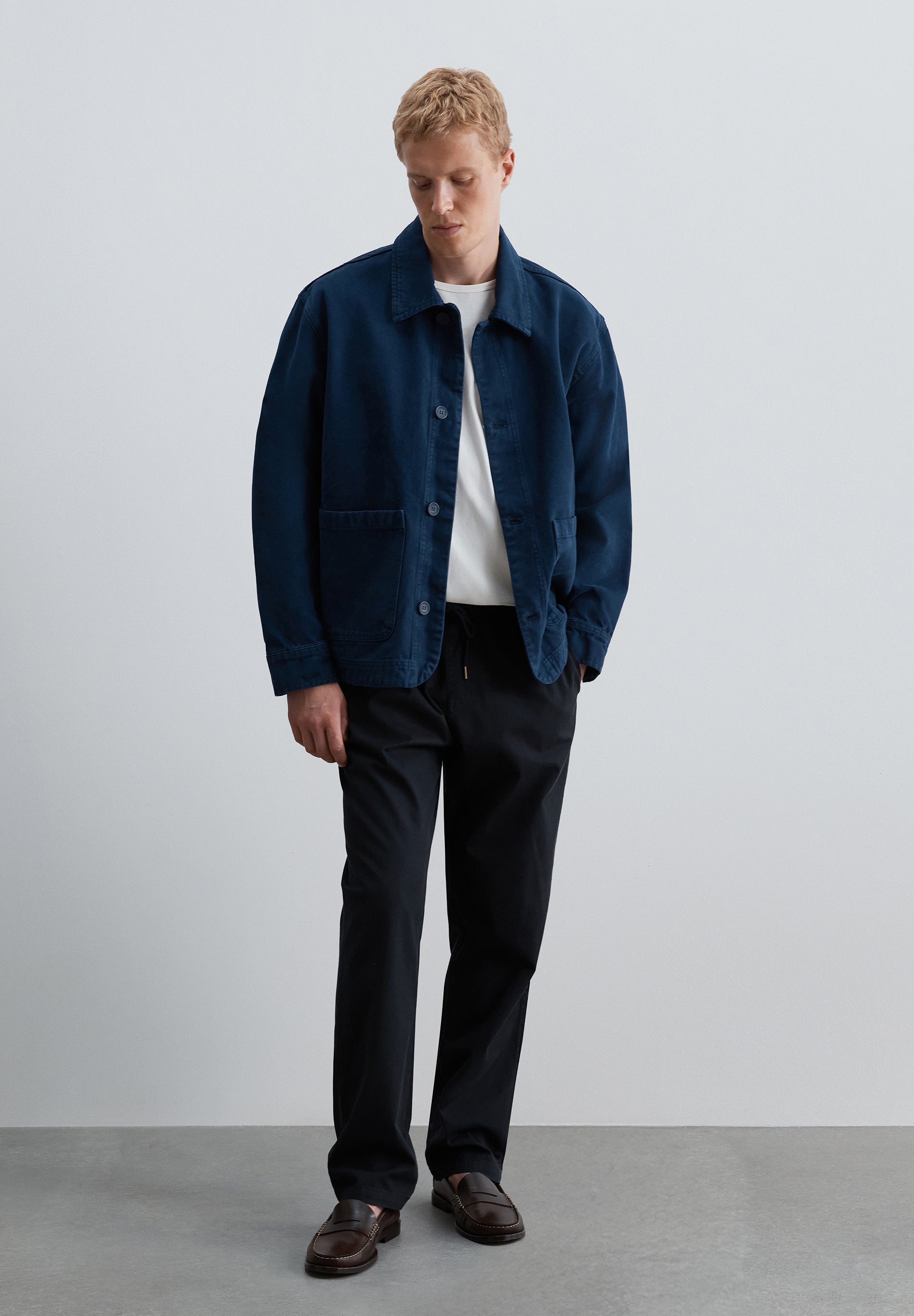 RELAXED FIT DRAWSTRING TROUSERS