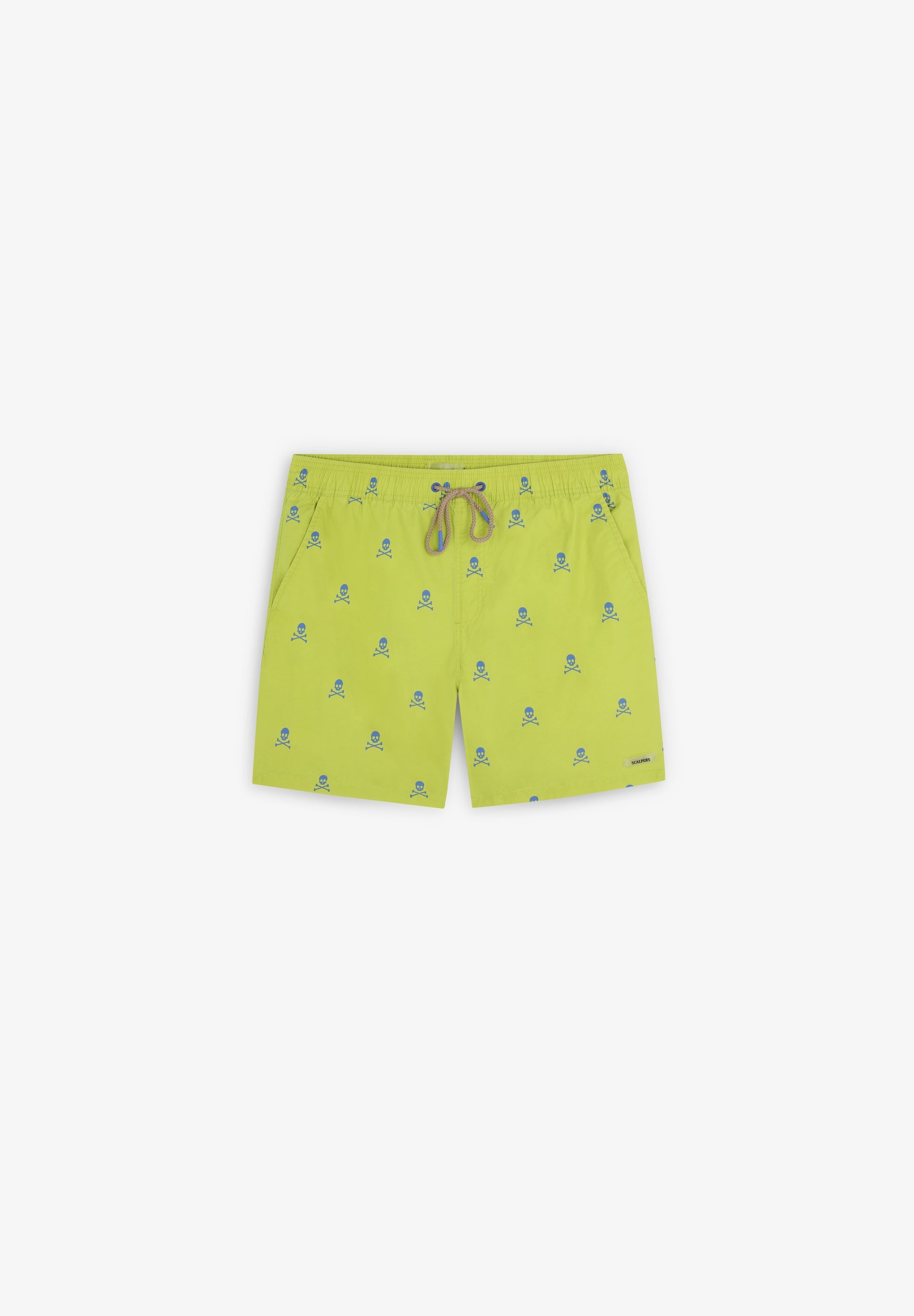 SWIMMING TRUNKS WITH SKULL PRINT