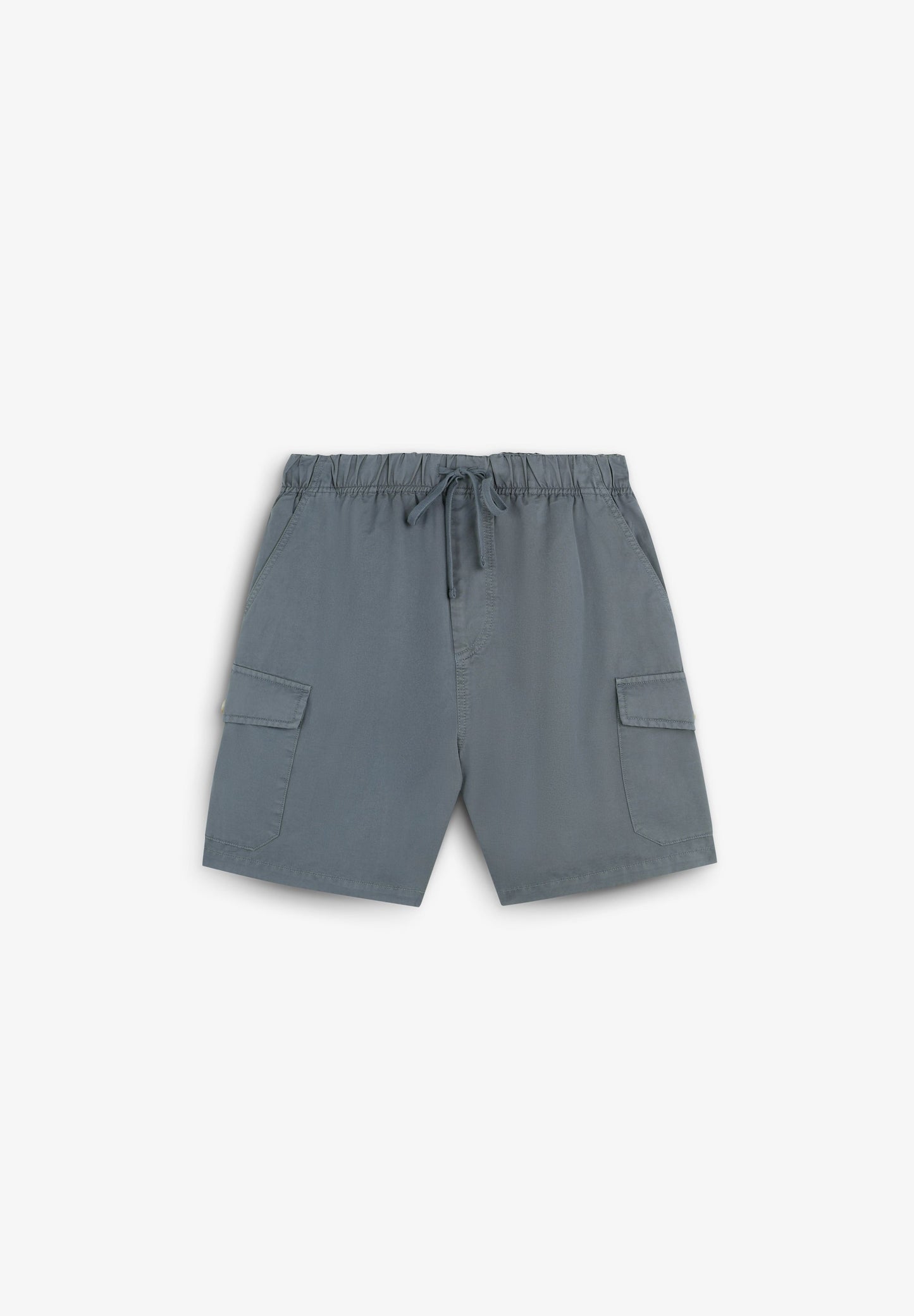 LINEN CARGO BERMUDA SHORTS