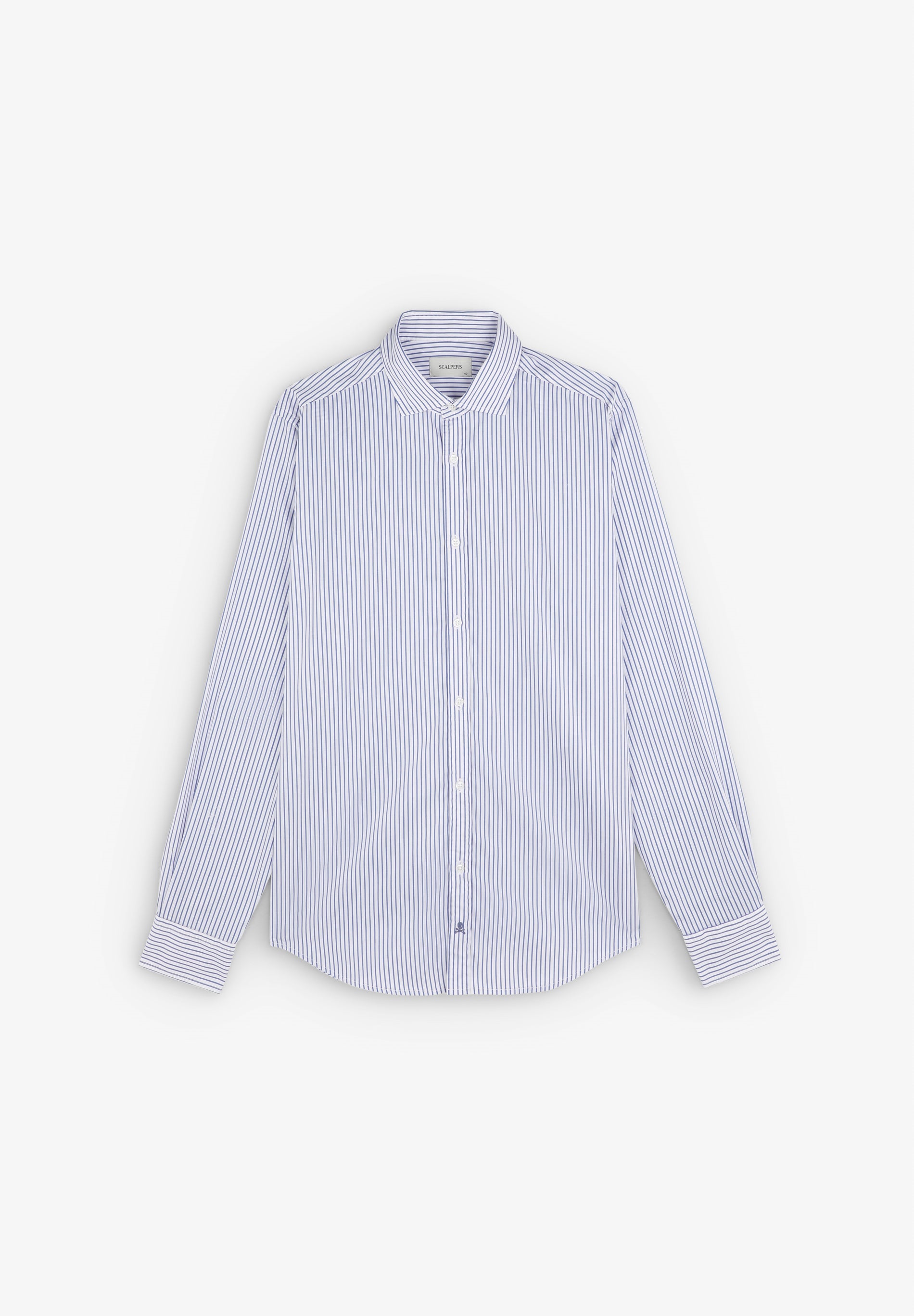 SLIM FIT CONTRAST EMBROIDERED SHIRT