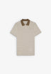 STRIPED POLO SHIRT WITH SKULL