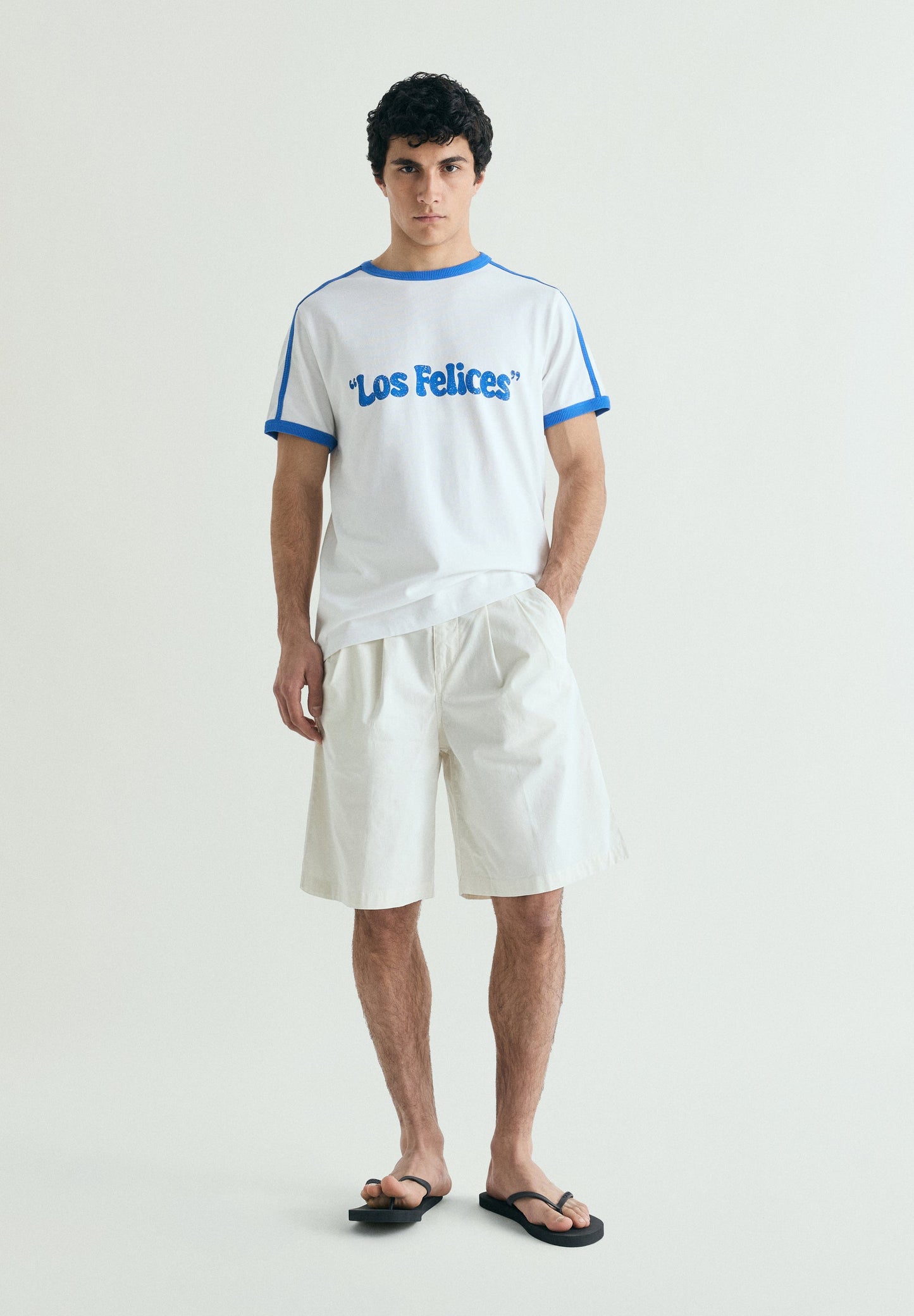 CONTRAST RIBBED T-SHIRT  | LE CHIRINGUITO