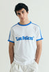 CONTRAST RIBBED T-SHIRT  | LE CHIRINGUITO