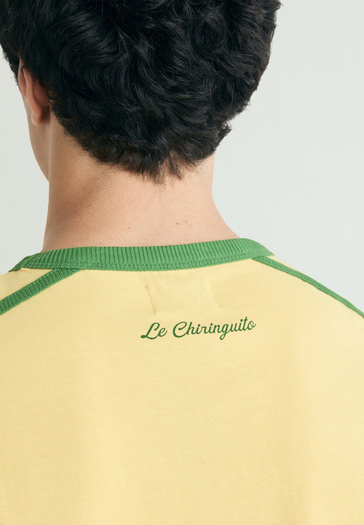 CONTRAST RIBBED T-SHIRT  | LE CHIRINGUITO