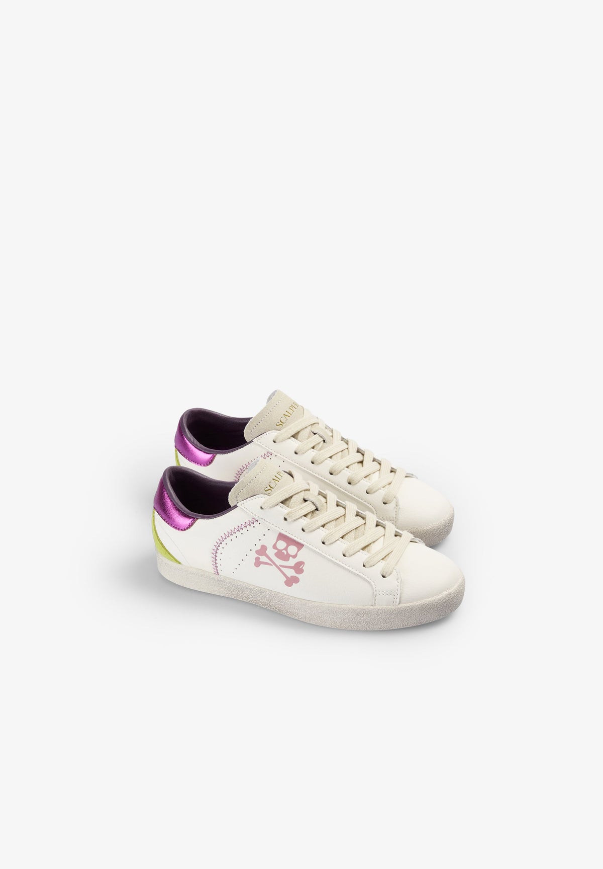 METALLIC SKULL SNEAKERS