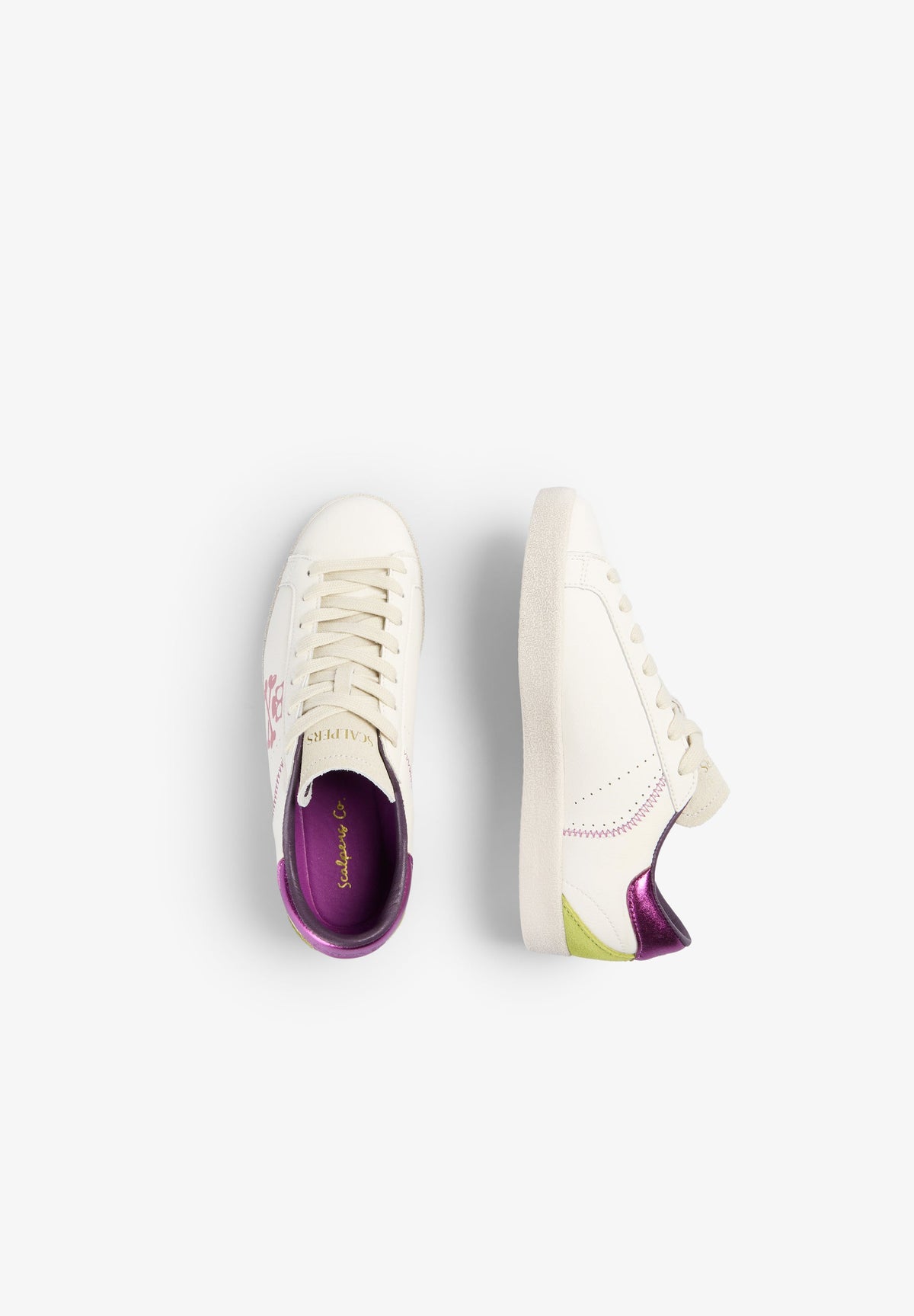 METALLIC SKULL SNEAKERS