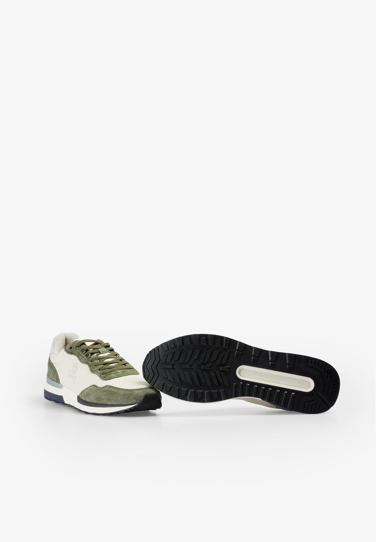 CONTRAST SUEDE SNEAKERS