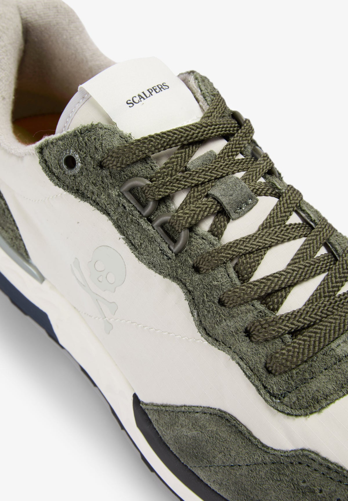 CONTRAST SUEDE SNEAKERS