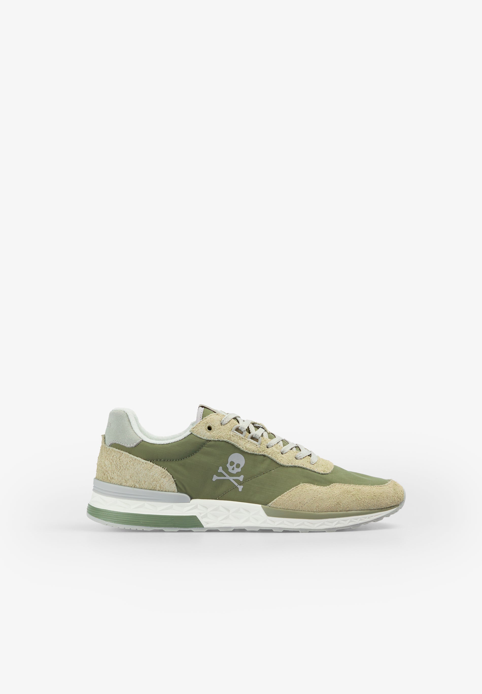 CONTRAST SUEDE SNEAKERS