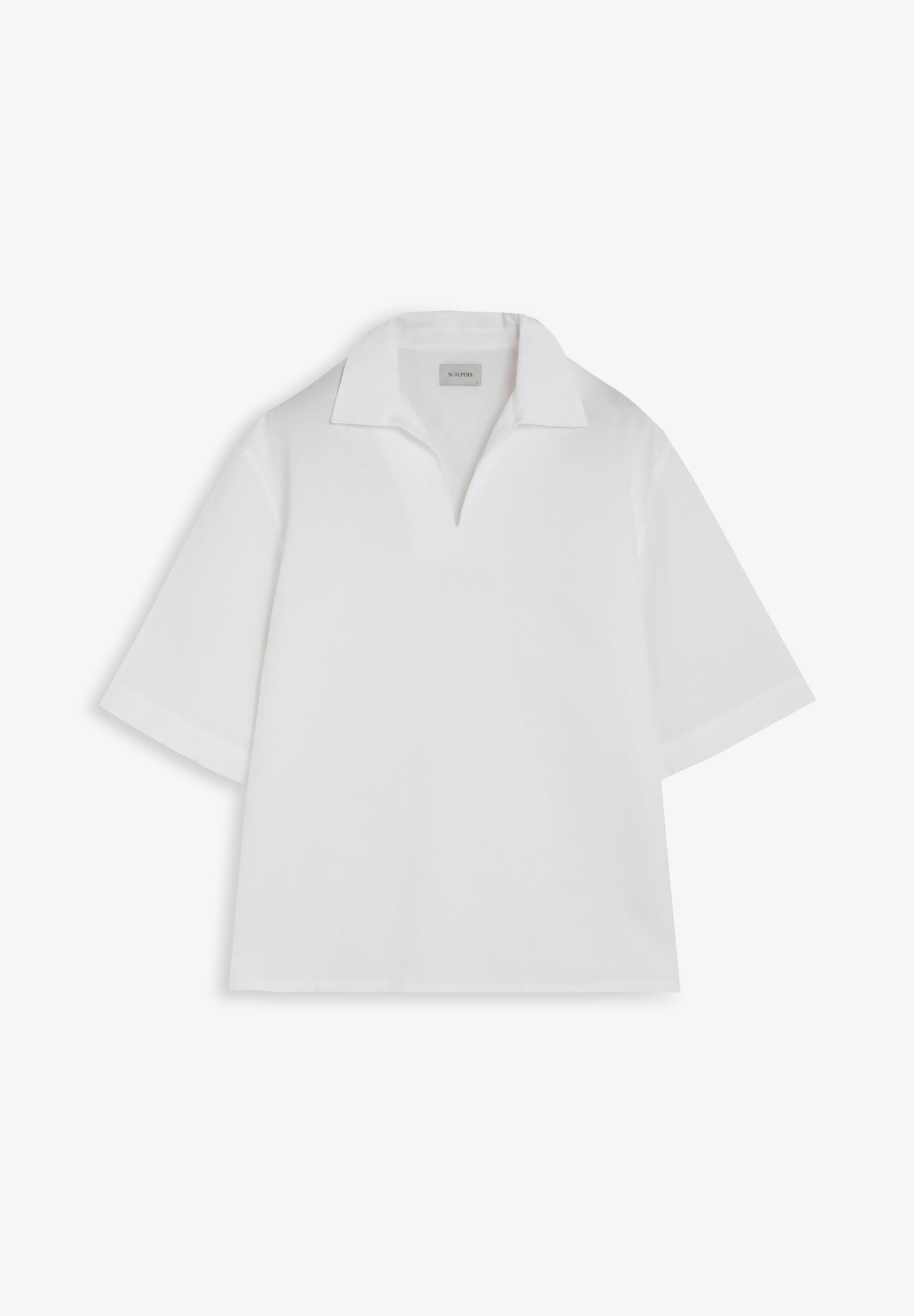 COTTON AND LINEN POLO SHIRT