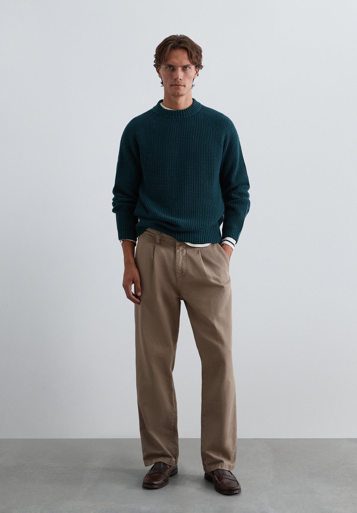 LOOSE FIT CHINO TROUSERS