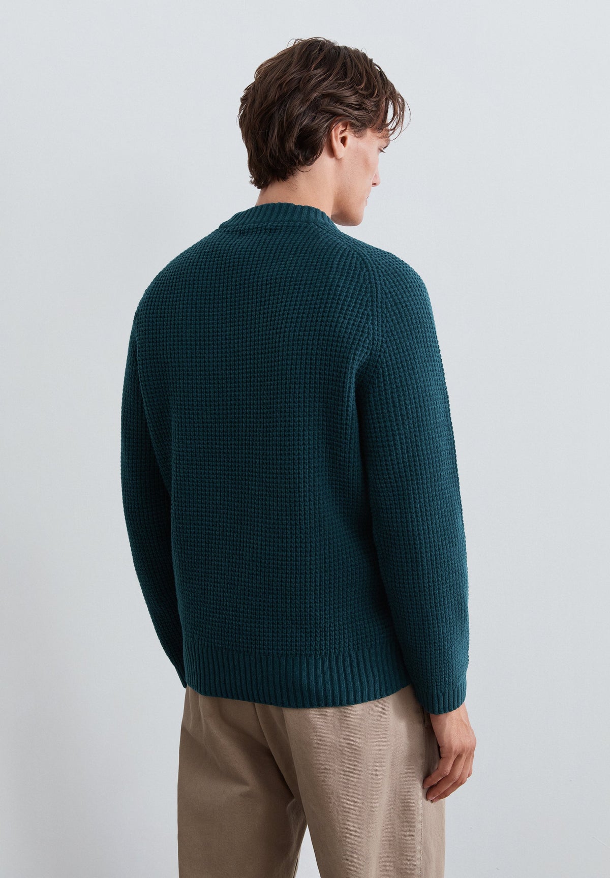 WAFFLE KNIT SWEATER