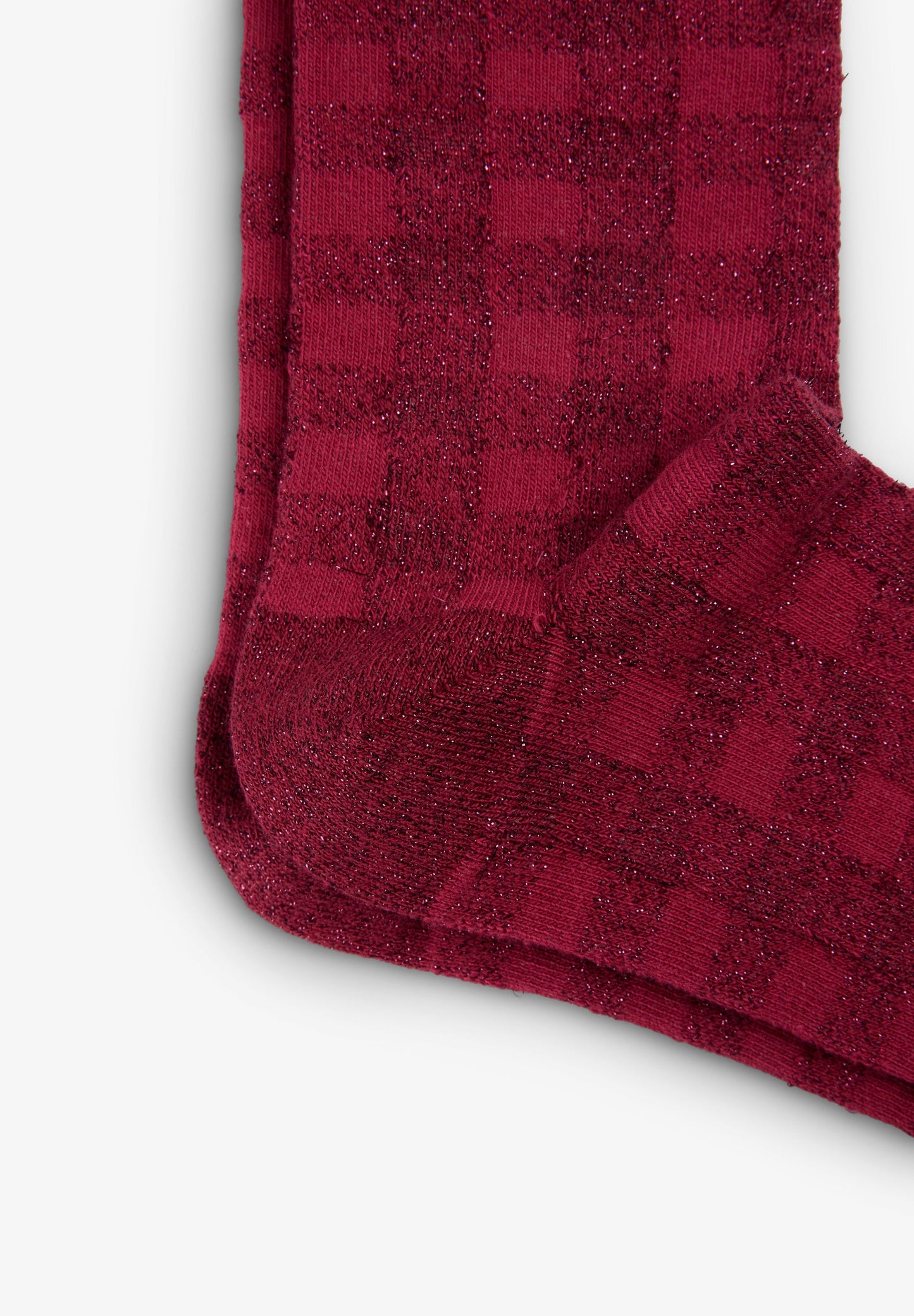 GINGHAM SOCKS WITH LUREX