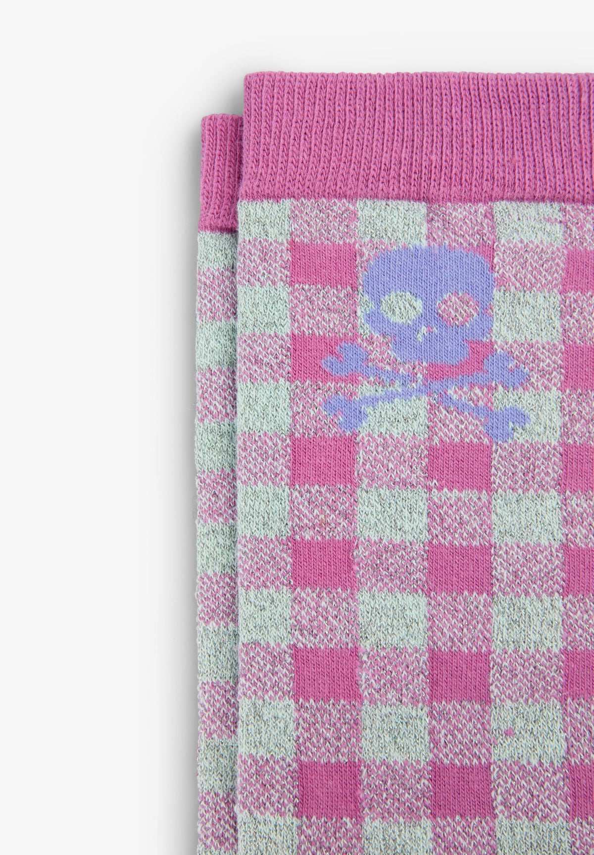 GINGHAM SOCKS WITH LUREX