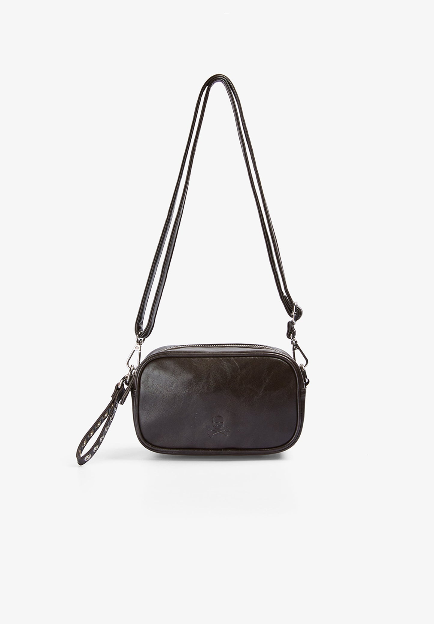 FAUX LEATHER CROSSBODY BAG