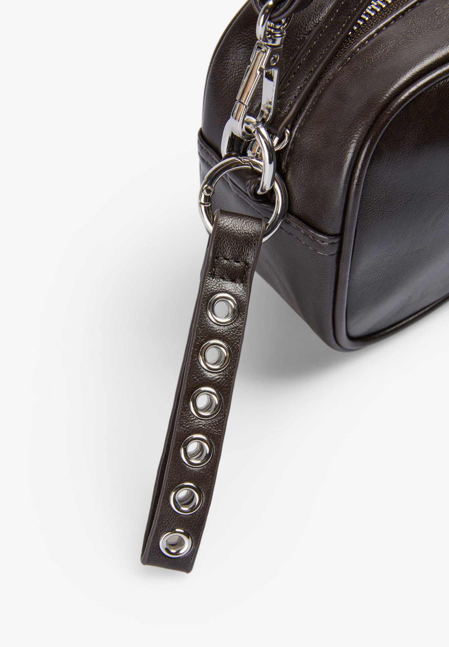 FAUX LEATHER CROSSBODY BAG