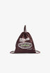 BUCKET BAG BACKPACK WITH PRINTED FRONT
