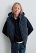 PADDED VEST WITH DETACHABLE HOOD