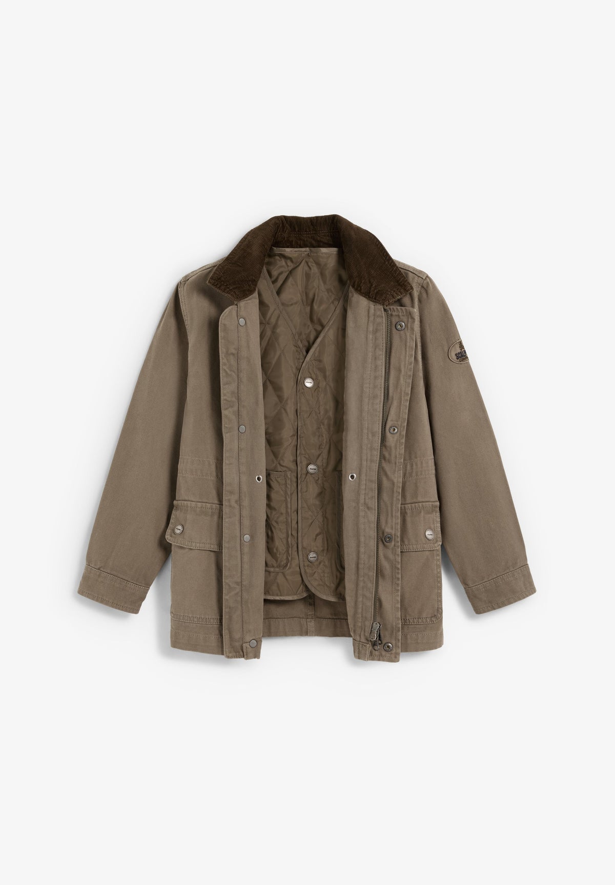 JACKET WITH POCKETS AND INNER WAISTCOAT