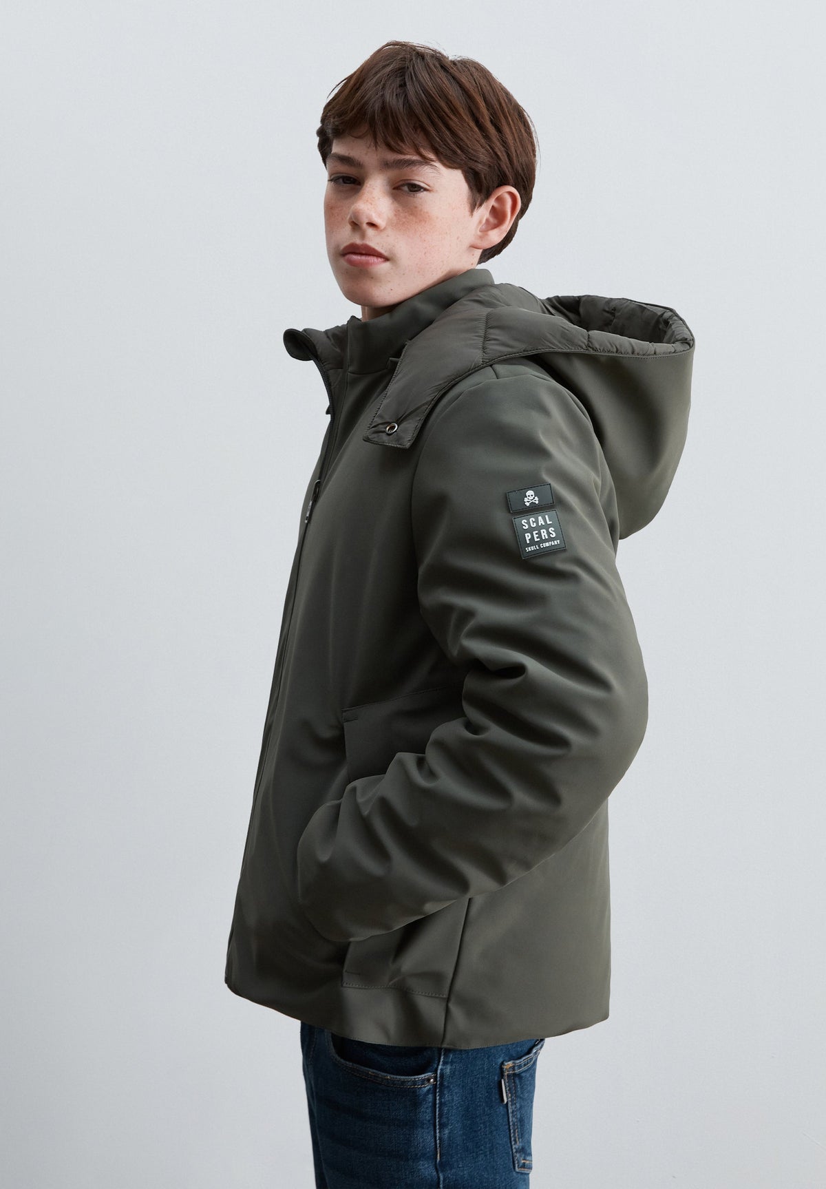 REVERSIBLE JACKET WITH HOOD