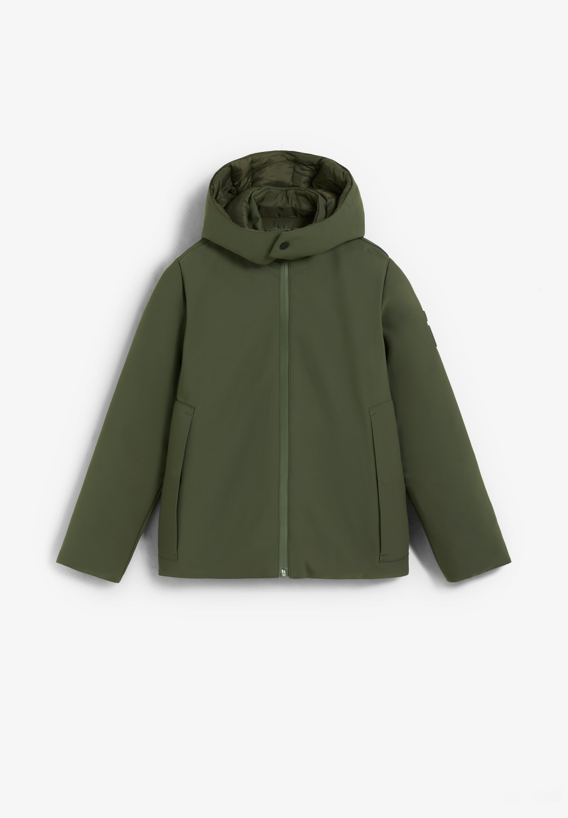 REVERSIBLE JACKET WITH HOOD