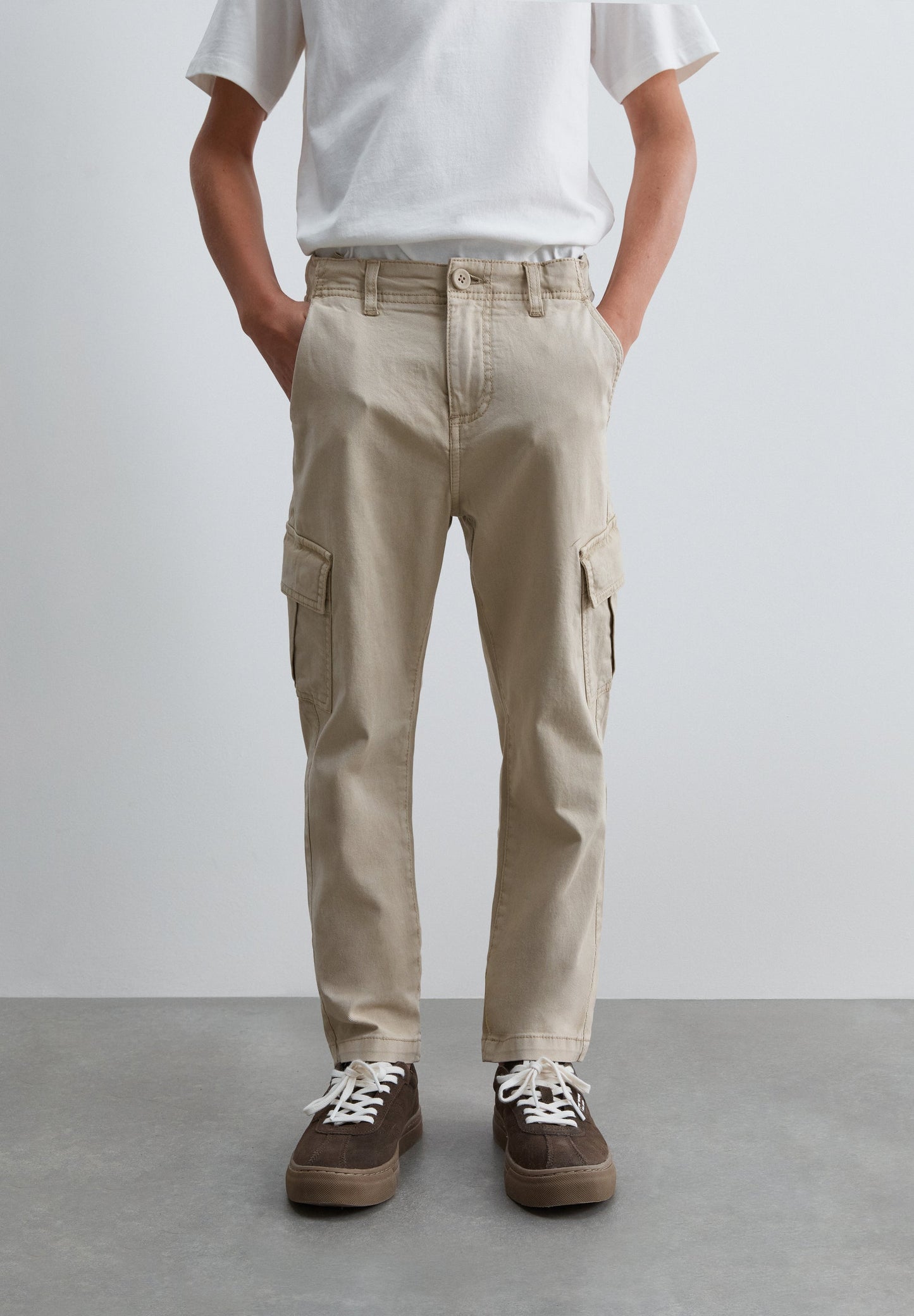SLIM FIT CARGO TROUSERS