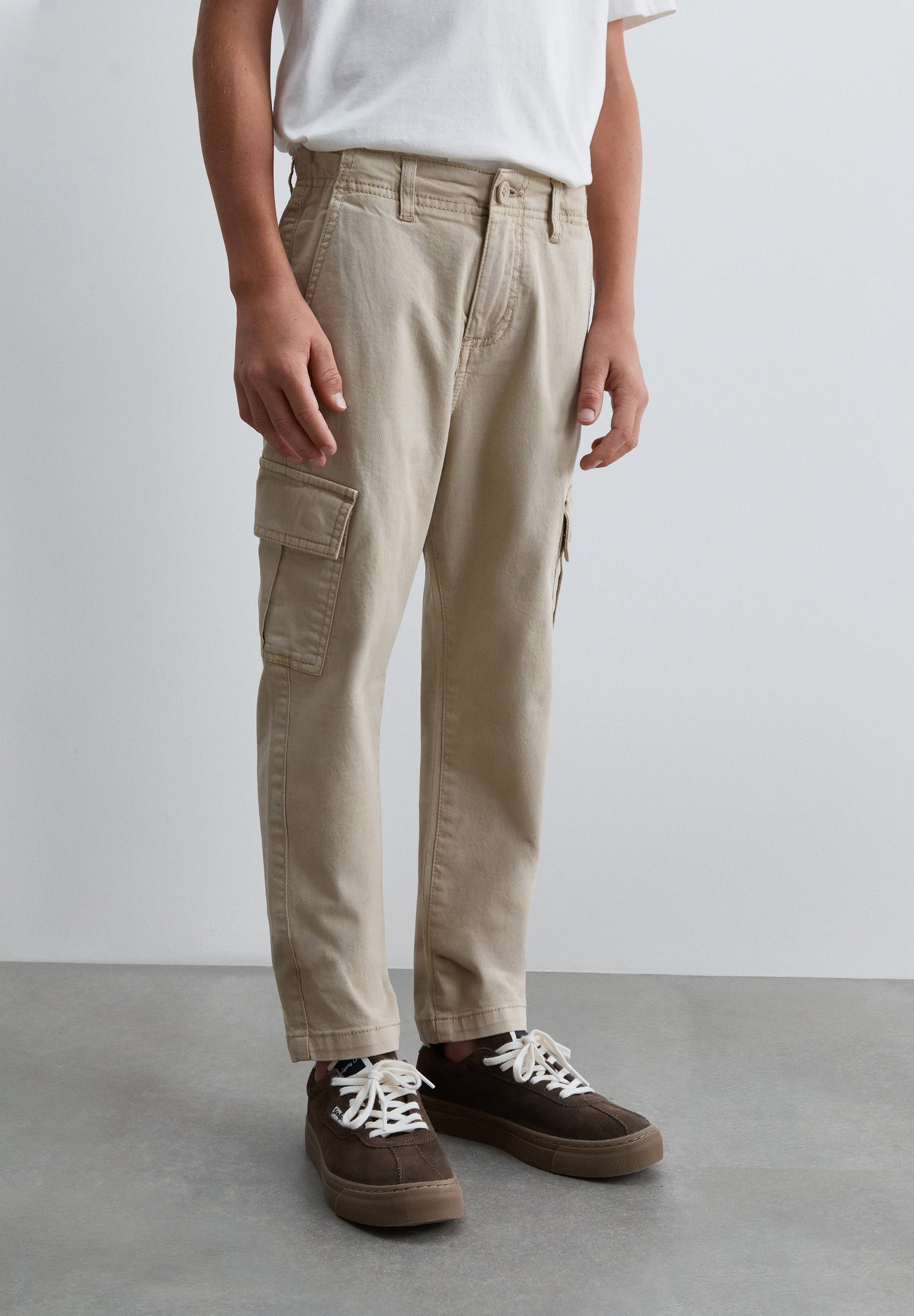 SLIM FIT CARGO TROUSERS