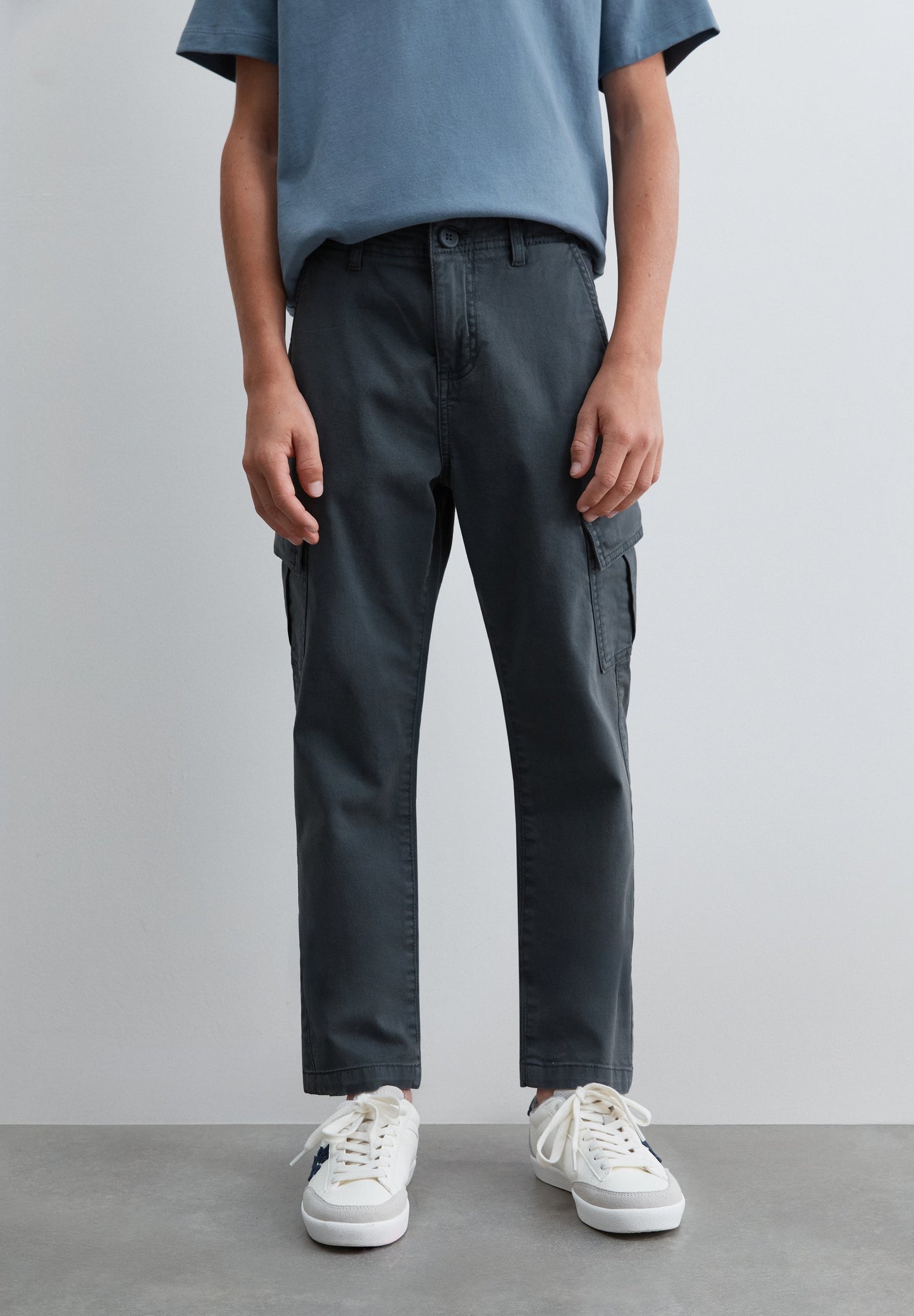 SLIM FIT CARGO TROUSERS