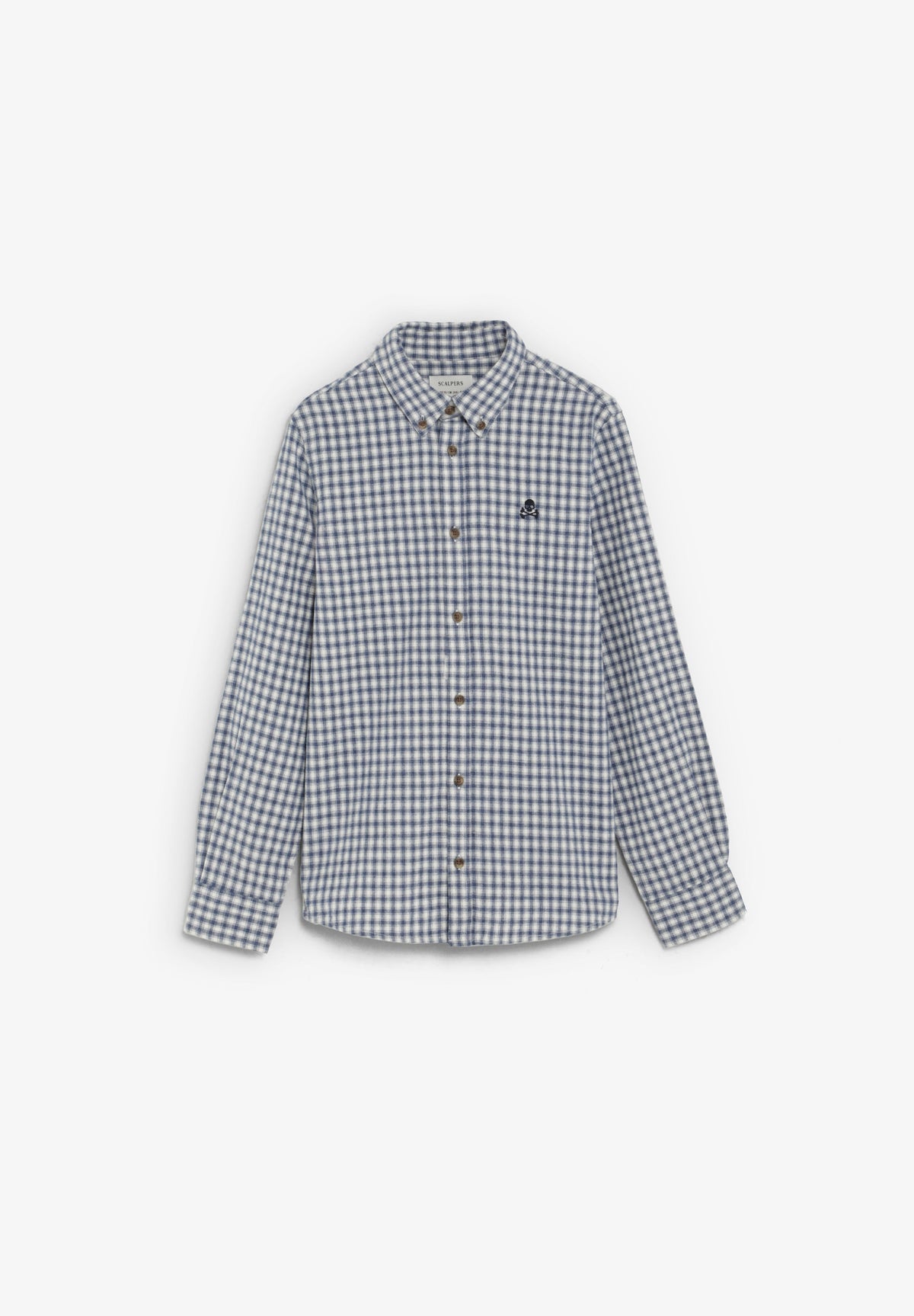 CHECK SHIRT WITH A BUTTON-DOWN COLLAR