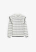 STRIPED SWEATER WITH RUFFLES