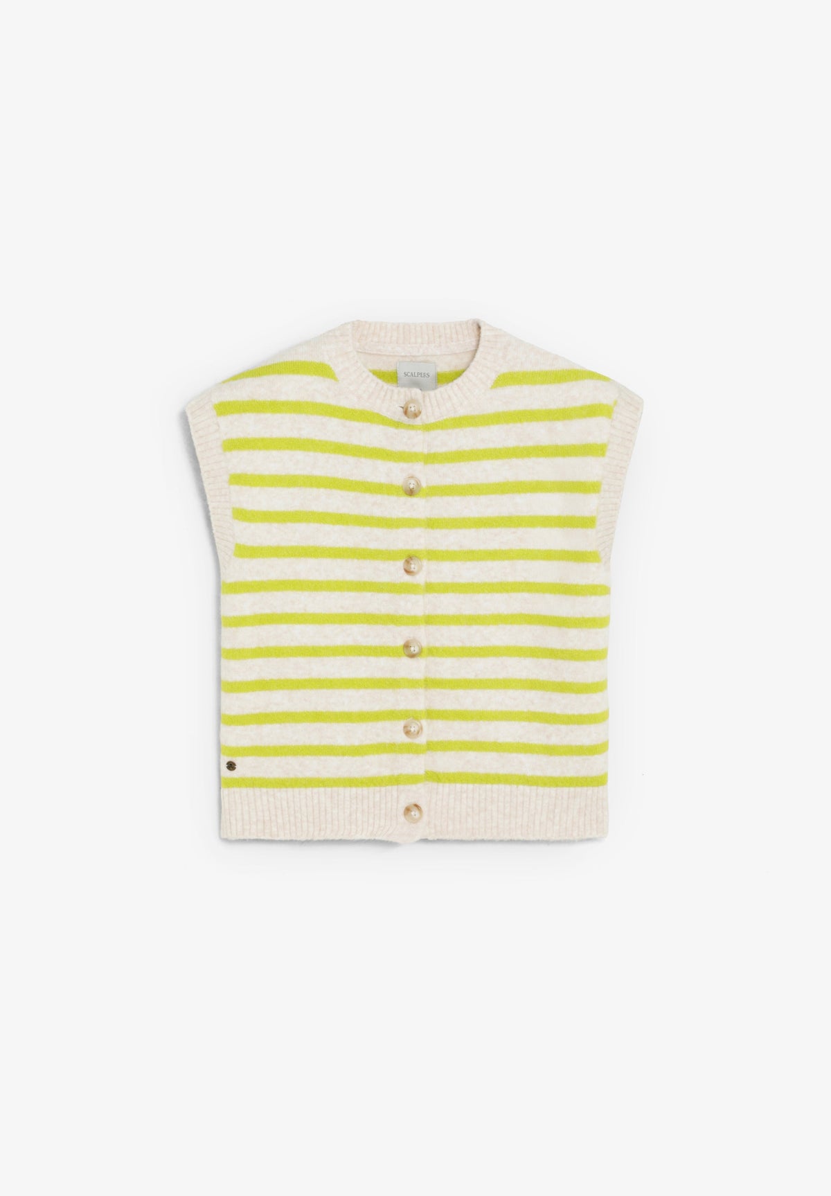 STRIPED KNITTED VEST