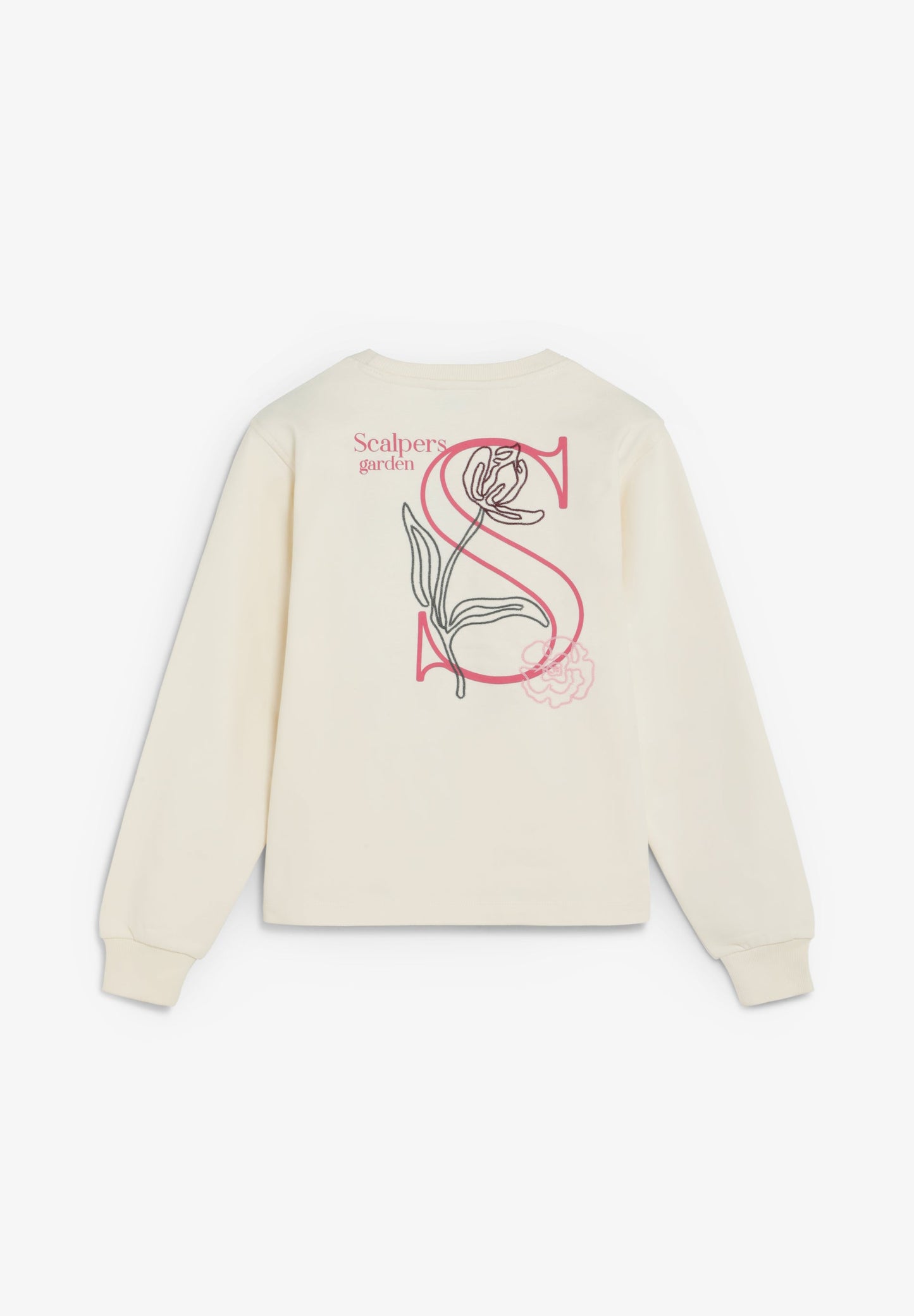 SWEATSHIRT WITH FLORAL EMBROIDERY