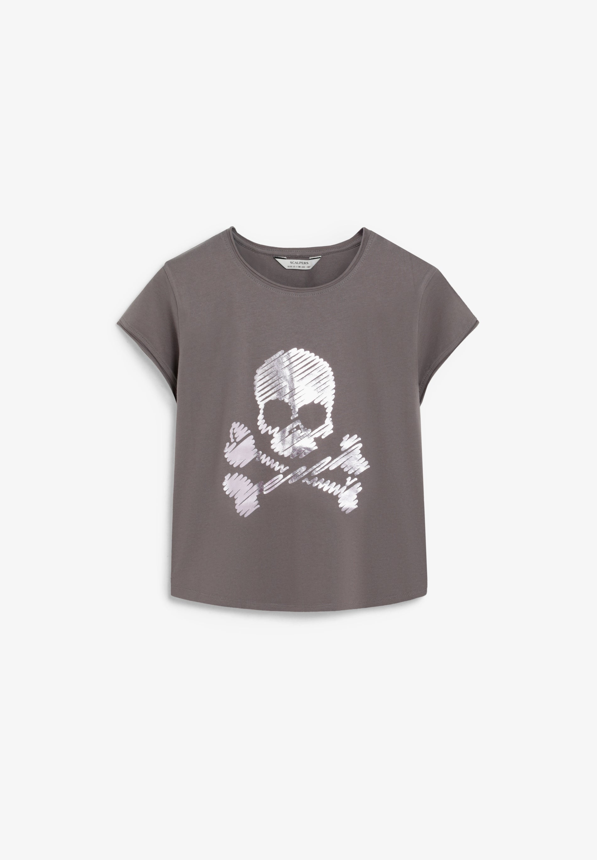 METALLIC SKULL T-SHIRT