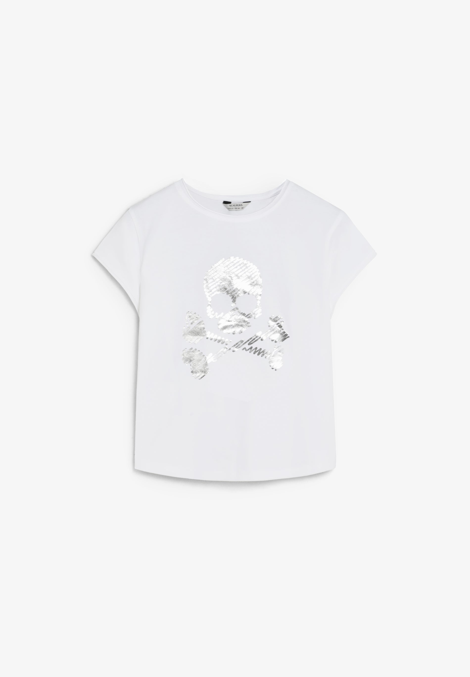 METALLIC SKULL T-SHIRT