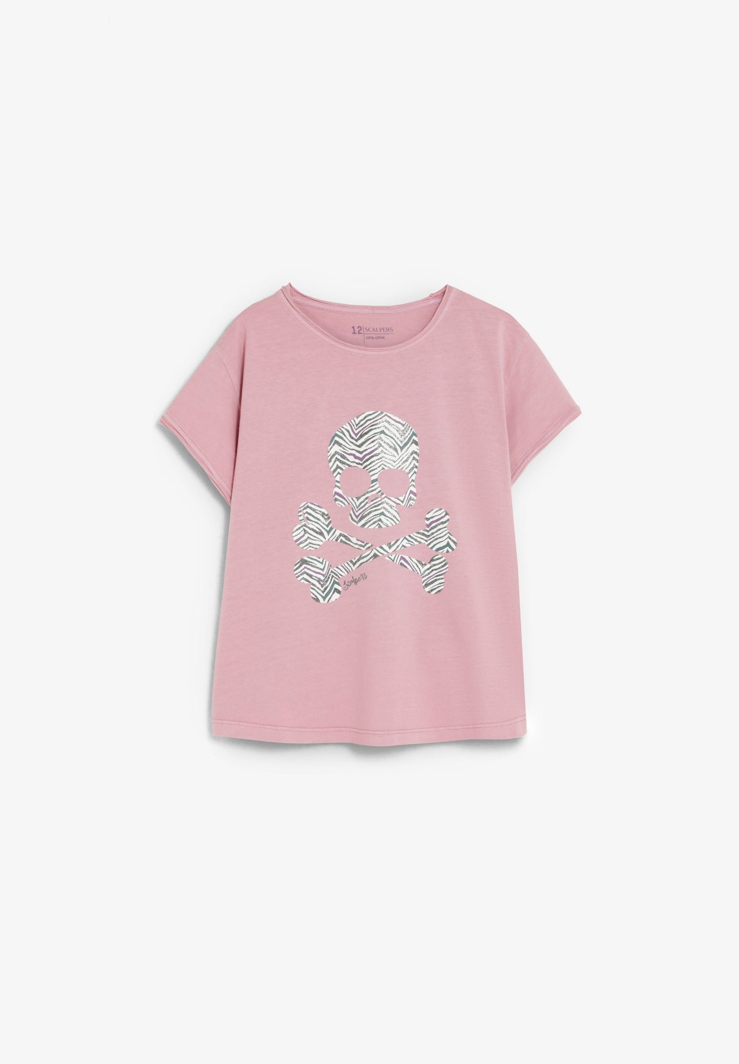 SCZEBRA SKULL TEE GIRLS