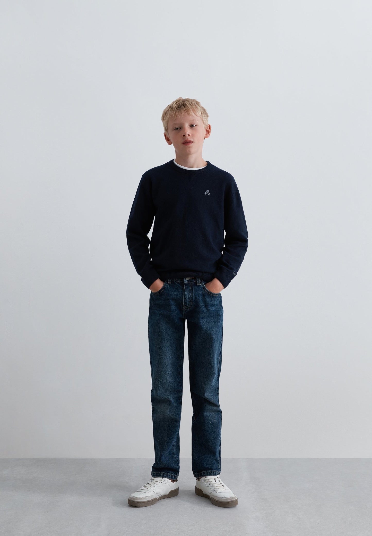 SWEATER WITH CONTRAST ELBOW PADS