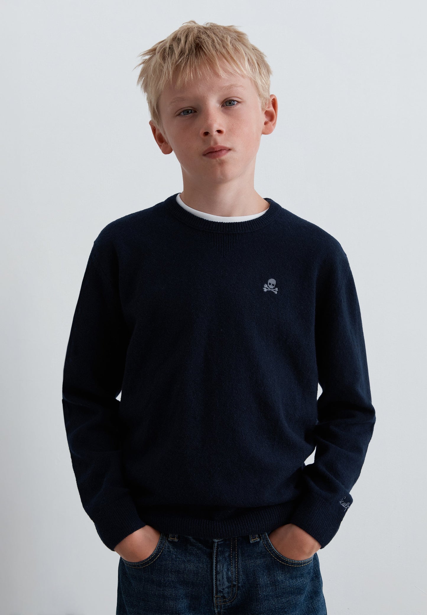 SWEATER WITH CONTRAST ELBOW PADS