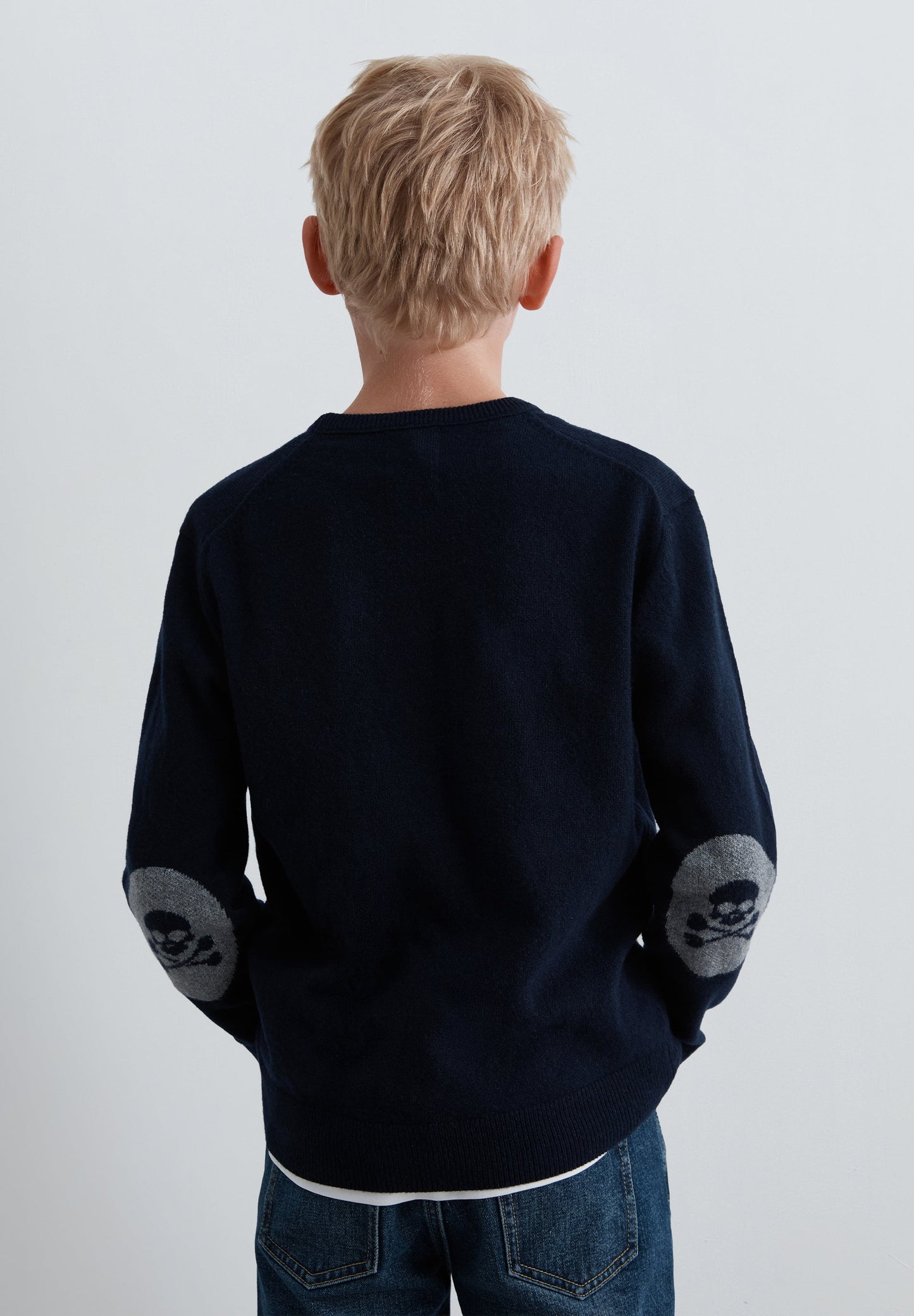 SWEATER WITH CONTRAST ELBOW PADS