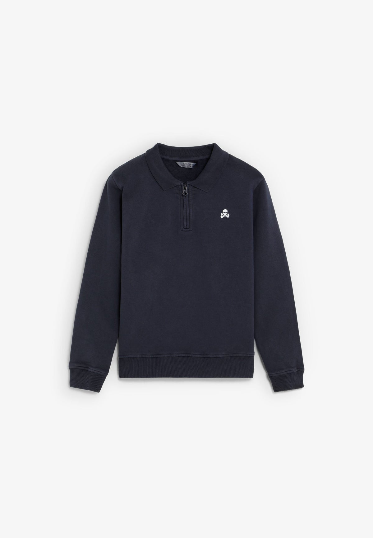 HALF-ZIP SWEATSHIRT WITH BACK PRINT