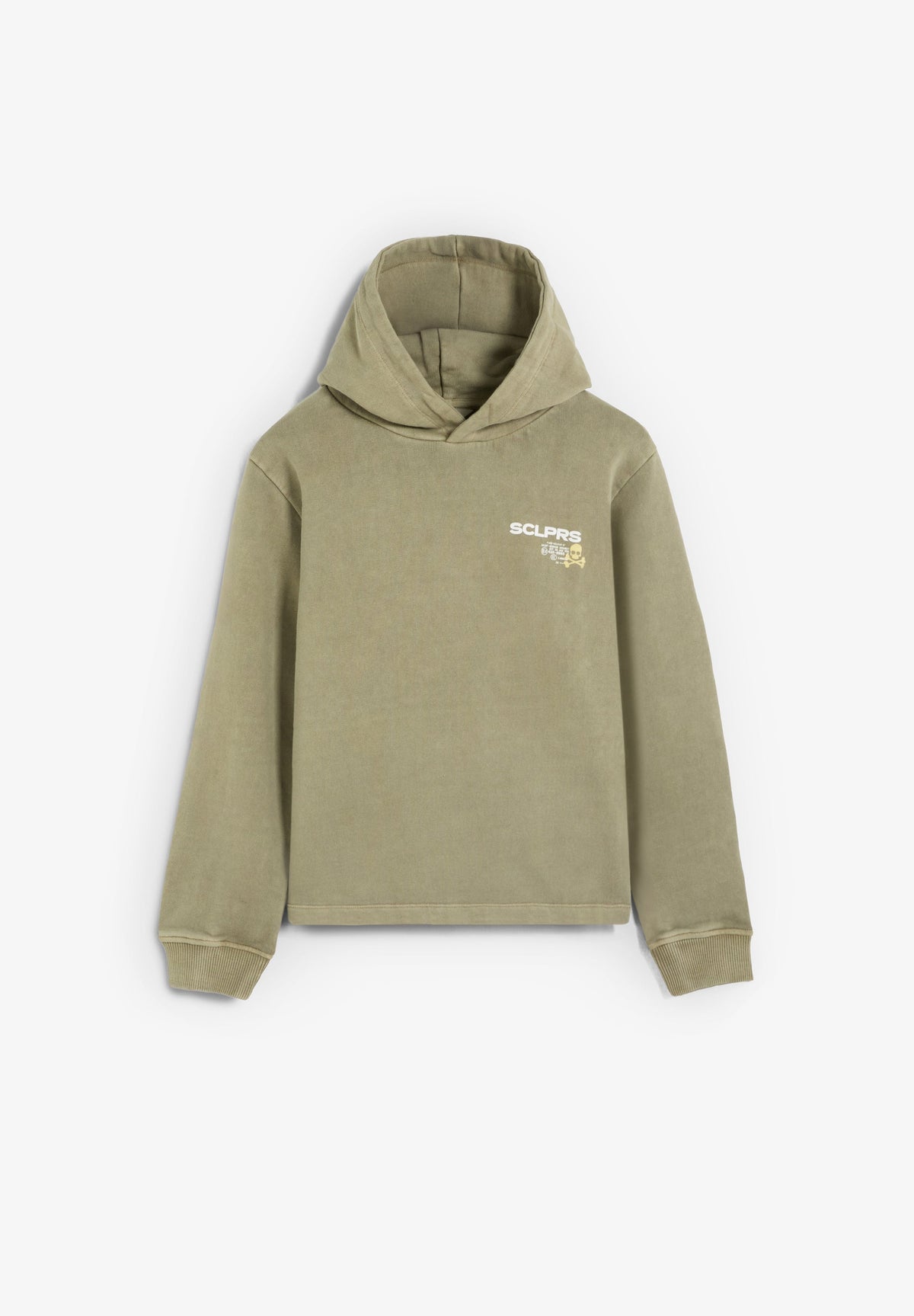 CONTRAST PRINT HOODIE
