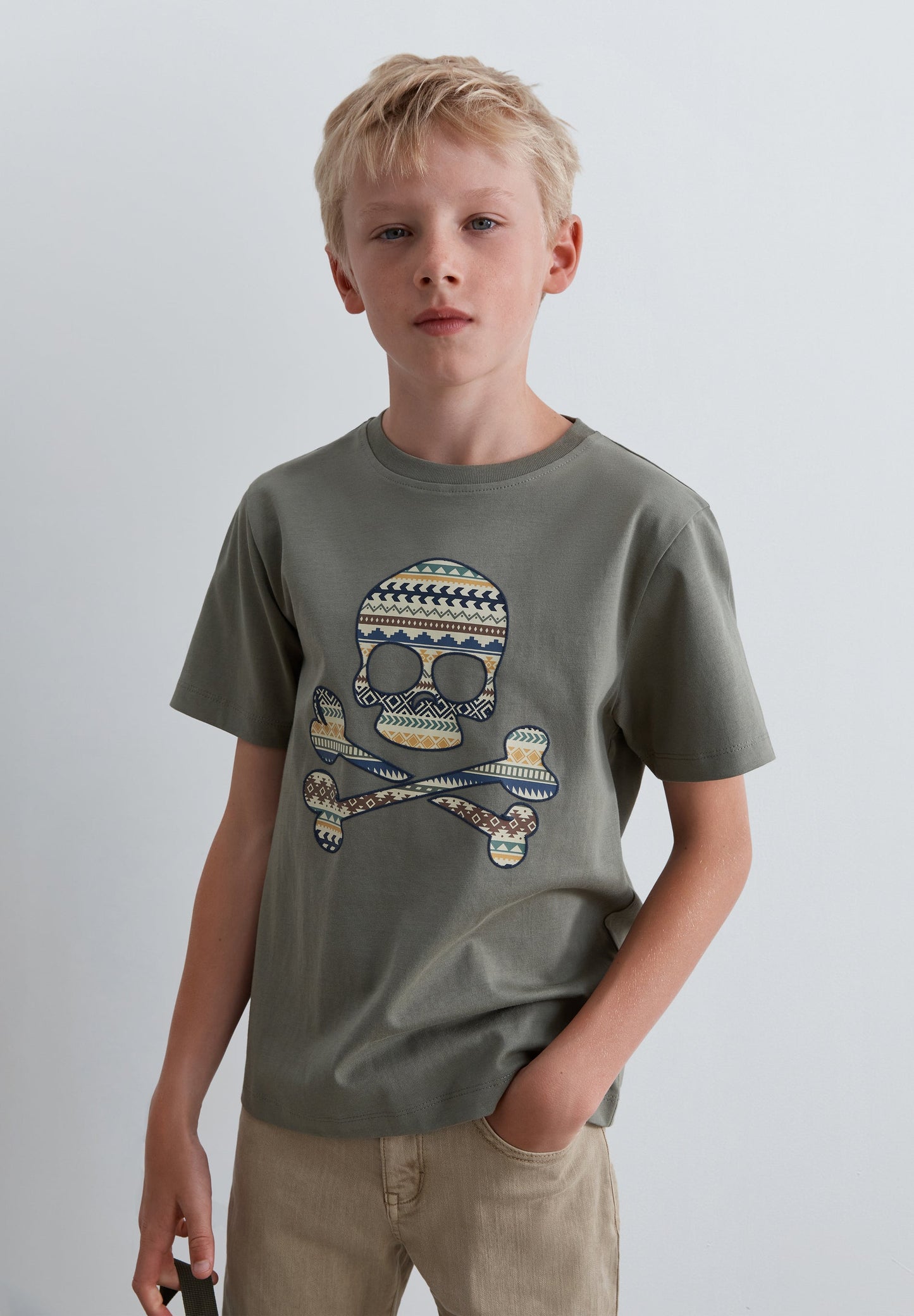 PRINTED SKULL T-SHIRT