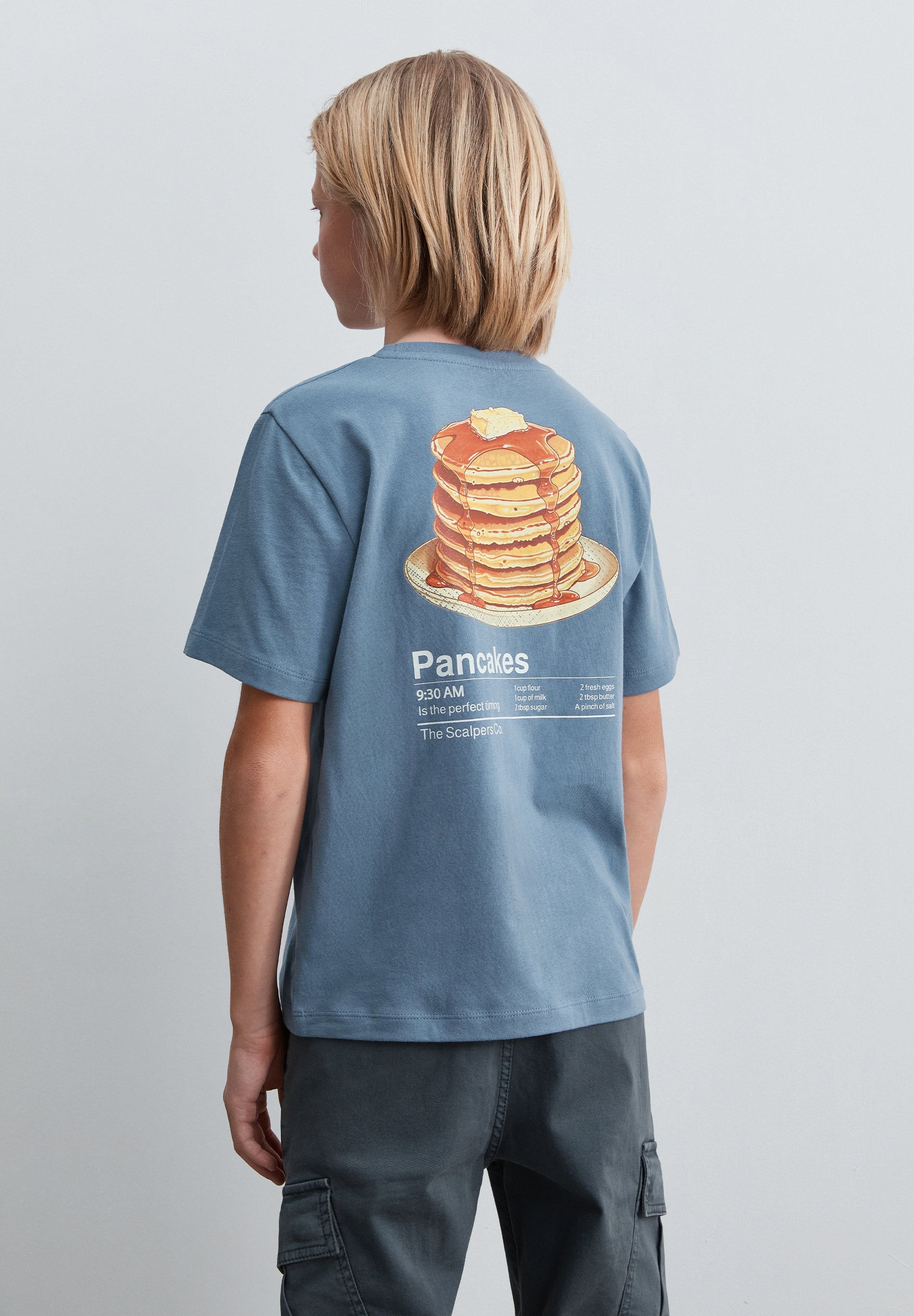 T-SHIRT WITH PANCAKE PRINT