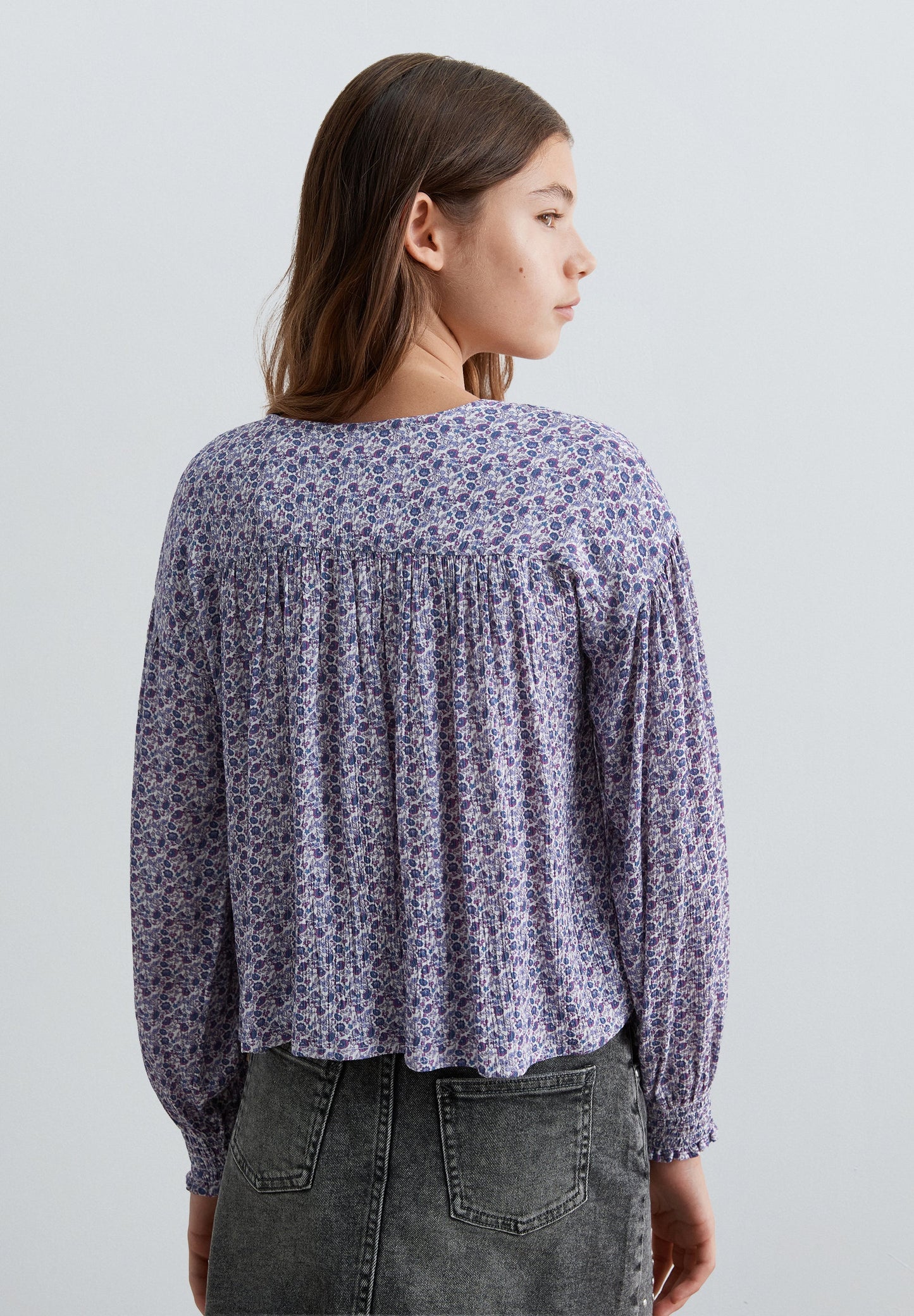 FLORAL PRINT BLOUSE