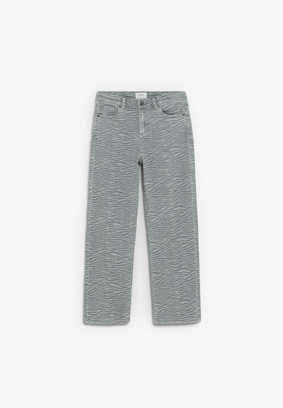 WIDE LEG ANIMAL-PRINT TROUSERS