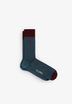 TWO-TONE RIBBED SOCKS