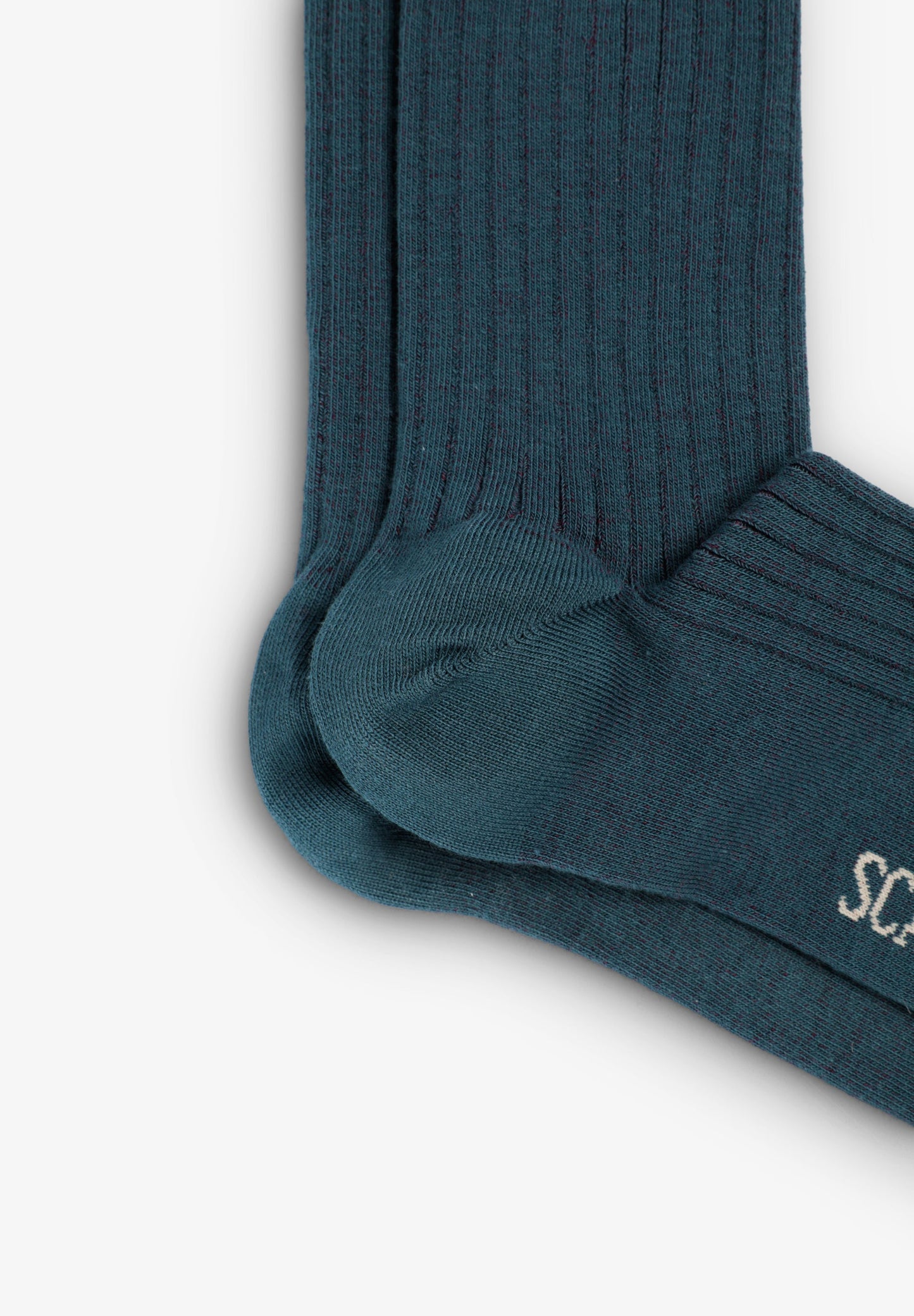 TWO-TONE RIBBED SOCKS