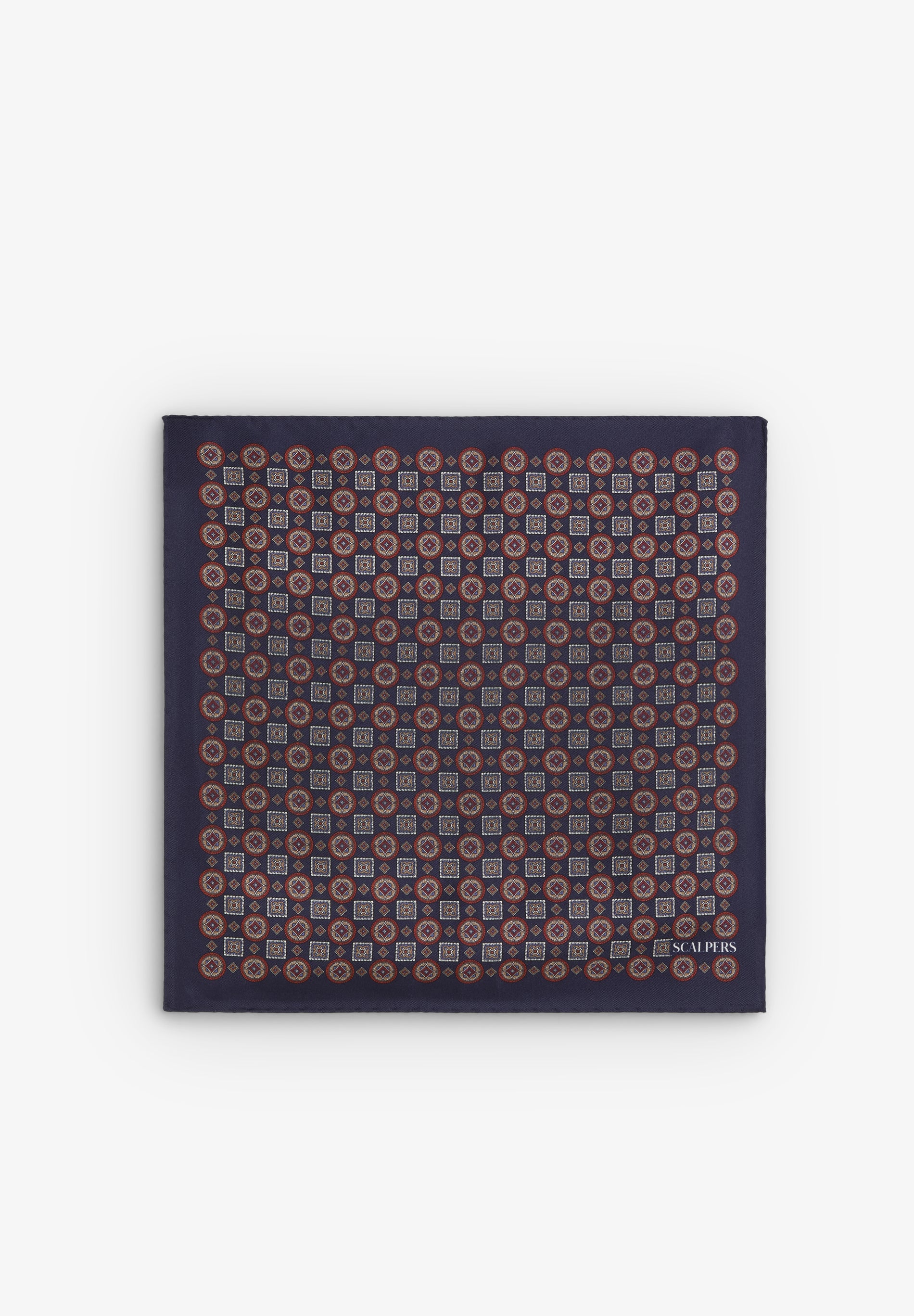 PRISM MICRO-PRINT SILK POCKET SQUARE