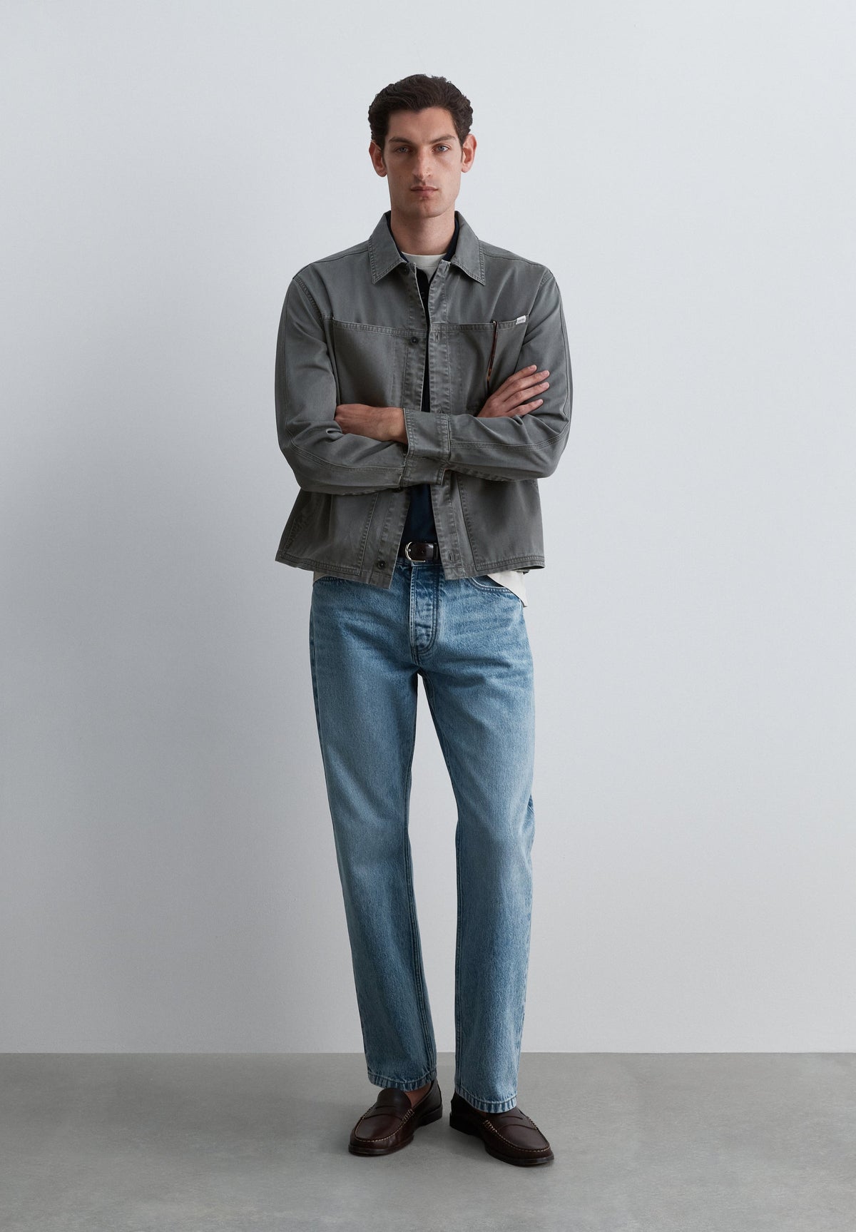MILITARY OVERSHIRT WITH POCKETS